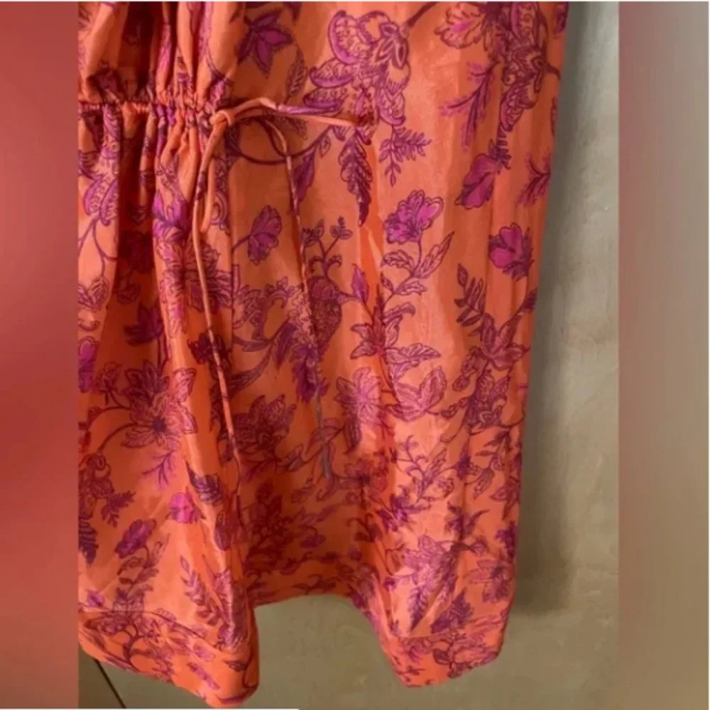 Free People Mira Coral One Shoulder Bohemian Tunic Tank Top.- XL - Picture 7 of 11
